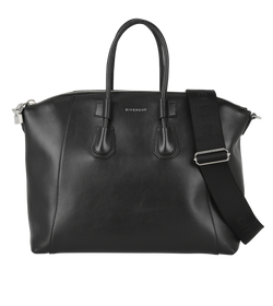Antigona Sports Bag, Leather, Black, MII, S/DB, 2*